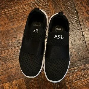 APL Black Athletic Shoes with Sock-Like Design